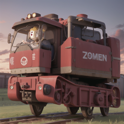 Image For Post Anime, tractor, train, griffin, zombie, knight, HD, 4K, AI Generated Art