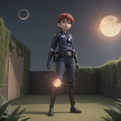 Image For Post Anime, police officer, maze, turtle, solar eclipse, cyborg, HD, 4K, AI Generated Art