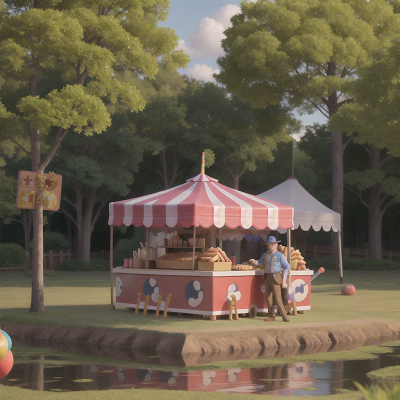 Image For Post Anime, unicorn, swamp, hot dog stand, circus, police officer, HD, 4K, AI Generated Art
