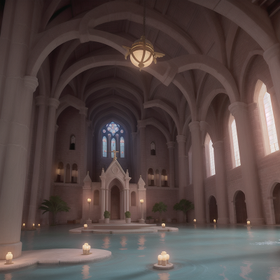 Image For Post Anime, phoenix, cathedral, underwater city, king, virtual reality, HD, 4K, AI Generated Art