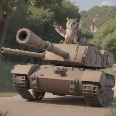 Image For Post Anime, owl, tank, gladiator, island, motorcycle, HD, 4K, AI Generated Art