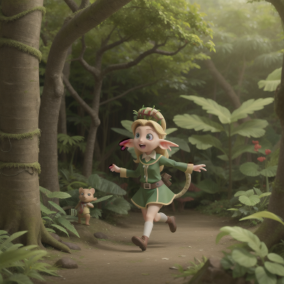 Image For Post Anime, jungle, surprise, elf, doctor, forest, HD, 4K, AI Generated Art