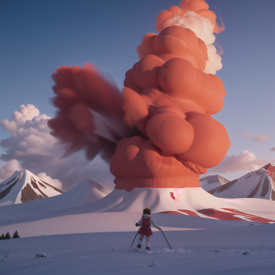 Image For Post Anime, laughter, volcano, school, avalanche, circus, HD, 4K, AI Generated Art