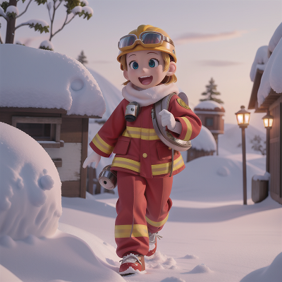 Image For Post Anime, joy, snow, island, zebra, firefighter, HD, 4K, AI Generated Art