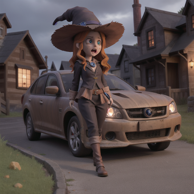 Image For Post Anime, camera, witch's cauldron, zombie, bravery, car, HD, 4K, AI Generated Art