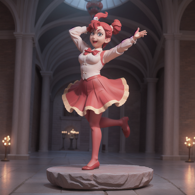 Image For Post Anime, teacher, circus, river, demon, statue, HD, 4K, AI Generated Art