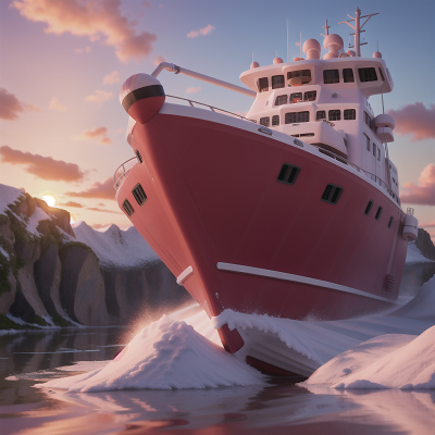 Image For Post Anime, confusion, avalanche, boat, sunset, queen, HD, 4K, AI Generated Art