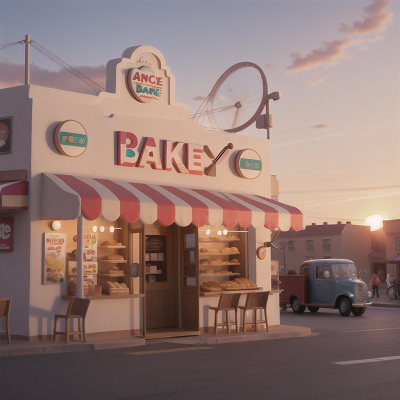 Image For Post Anime, bakery, ice cream parlor, circus, sunrise, book, HD, 4K, AI Generated Art