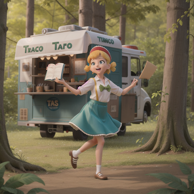 Image For Post Anime, forest, book, dancing, scientist, taco truck, HD, 4K, AI Generated Art