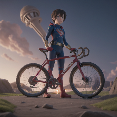 Image For Post Anime, detective, knights, superhero, bicycle, alien, HD, 4K, AI Generated Art