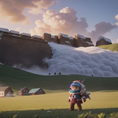Image For Post Anime, avalanche, farm, rocket, shield, detective, HD, 4K, AI Generated Art