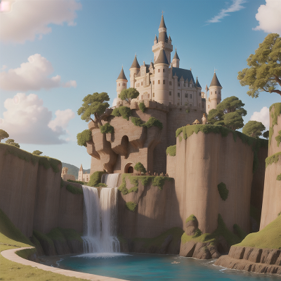 Image For Post Anime, ocean, giraffe, castle, waterfall, museum, HD, 4K, AI Generated Art