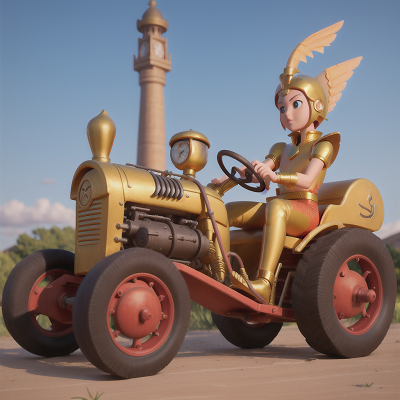 Image For Post Anime, phoenix, pharaoh, tractor, clock, bicycle, HD, 4K, AI Generated Art