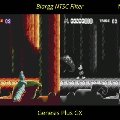 Image For Post Genesis Plus GX - Blargg NTSC Filters (core option)