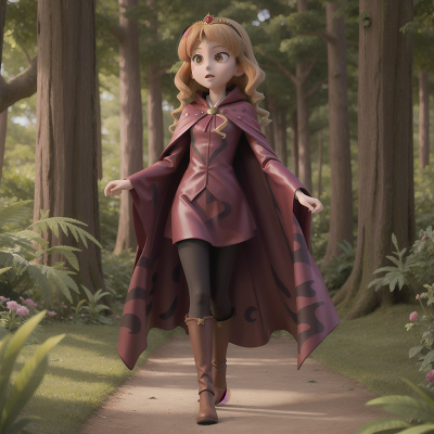 Image For Post Anime, invisibility cloak, confusion, vampire, princess, forest, HD, 4K, AI Generated Art