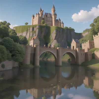Image For Post Anime, troll, witch, bridge, detective, castle, HD, 4K, AI Generated Art