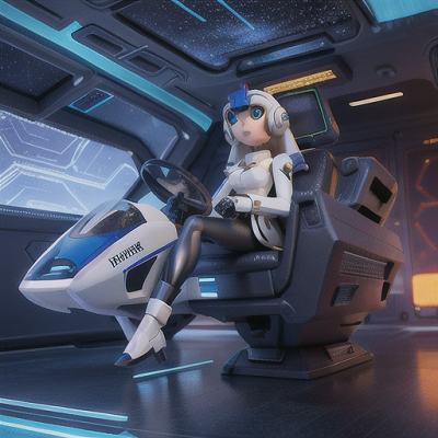 Image For Post | Anime, manga, Courageous mech pilot, platinum hair with a cool gaze, in a futuristic cockpit, maneuvering a giant robotic weapon, dazzling holographic displays surrounding, an emblematic pilot suit with headset, highly detailed meccha-style art, intense and strategic atmosphere - [AI Art, Anime Mixed Gender Group ](https://hero.page/examples/anime-mixed-gender-group-stable-diffusion-prompt-library)