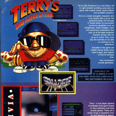 Image For Post Terry's Big Adventure - Video Game From The Late 80's