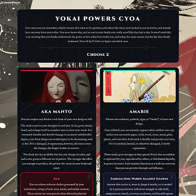 Yokai Powers CYOA