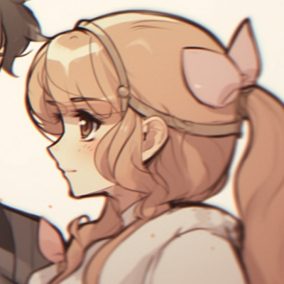 Image For Post | Two characters in vintage clothing, muted colors and antique style, gazing at each other vintage style cute couple matching pfp pfp for discord. - [cute couple matching pfp, aesthetic matching pfp ideas](https://hero.page/pfp/cute-couple-matching-pfp-aesthetic-matching-pfp-ideas)