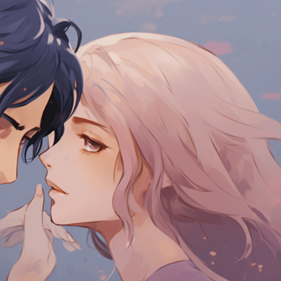 Image For Post | Two characters, soft pastel hues, tender eye contact. elegant matching pfp gifs for couples pfp for discord. - [matching pfp gifs, aesthetic matching pfp ideas](https://hero.page/pfp/matching-pfp-gifs-aesthetic-matching-pfp-ideas)