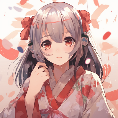 Image For Post Anime Girl in Detailed Kimono - exchange your cute anime girl pfp