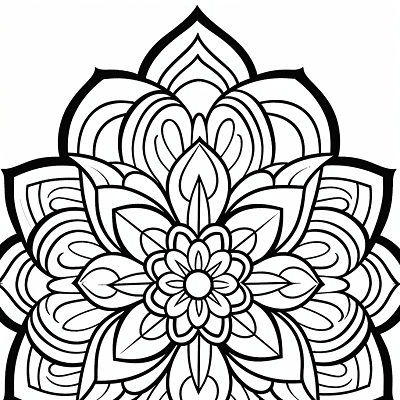 Image For Post Mystical Triangle Mandala - Printable Coloring Page