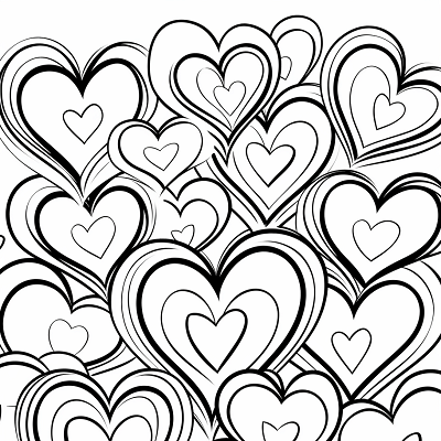 Image For Post | Love messages embedded within sketched hearts phone art wallpaper - [Mothers Day Coloring Pages ](https://hero.page/coloring/mothers-day-coloring-pages-printable-free-and-fun)