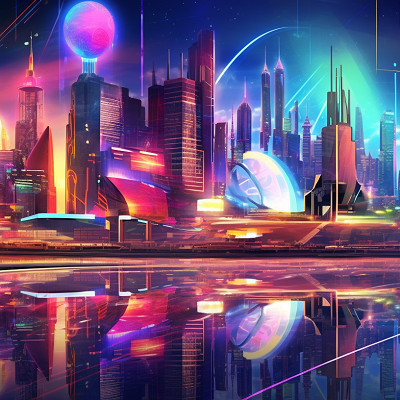 Image For Post Futuristic View Digital Art of Cyber City - Wallpaper