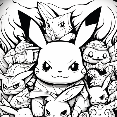 Image For Post Pikachu and Team Staying Strong - Wallpaper