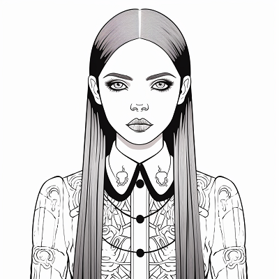 Image For Post Modern Wednesday Addams Careful Craft - Wallpaper