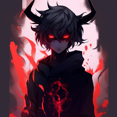 Image For Post | A demon character with glowing eyes, unique use of lighting and rich colors. demonic anime pfp for characters pfp for discord. - [demonic anime pfp](https://hero.page/pfp/demonic-anime-pfp)