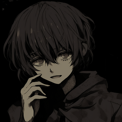 Image For Post Intense Stare of a Dark Character - aesthetic influence in dark anime pfp