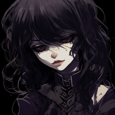 Image For Post | A goth anime girl with unassuming expressions, dark color palettes with heavy use of blacks and purples. pfp concepts: goth anime pfp for discord. - [Goth Anime Girl PFP](https://hero.page/pfp/goth-anime-girl-pfp)