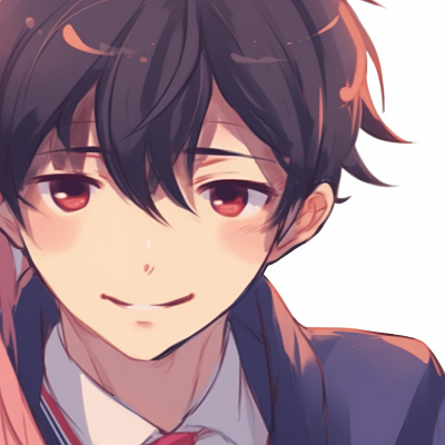 Image For Post | Two characters in school uniforms, soft colors and cheerful expressions. matching anime couple pfp pfp for discord. - [matching couple pfp, aesthetic matching pfp ideas](https://hero.page/pfp/matching-couple-pfp-aesthetic-matching-pfp-ideas)