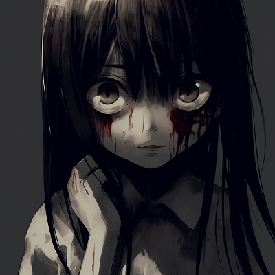 Image For Post | A shrouded anime character, styled in a shadowy theme with sharp angles and effective contrast. creepy scary anime pfp pfp for discord. - [Scary Anime PFP Collection](https://hero.page/pfp/scary-anime-pfp-collection)