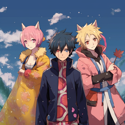 Image For Post | Naruto, Sasuke, and Sakura in action poses, dynamic composition and vivid colors. matching anime trio pfp pfp for discord. - [Anime Trio PFP](https://hero.page/pfp/anime-trio-pfp)
