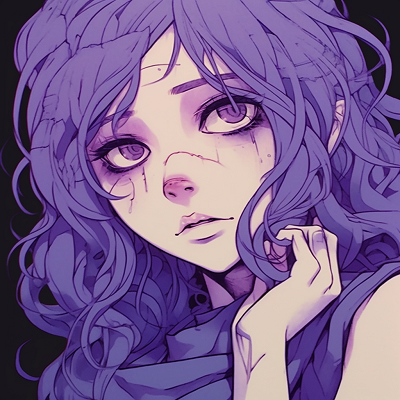 Image For Post | A close-up of a female character with soft purple hair, paying attention to the detailed and intricate linework. anime purple pfp beauties pfp for discord. - [Anime Purple PFP Collection](https://hero.page/pfp/anime-purple-pfp-collection)