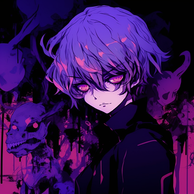 Image For Post | Scene from Tokyo Ghoul was depicted against a twilight purple sky, showcasing a beautiful harmony of shades. top-notch purple anime wallpapers - [Expert Purple Anime PFP](https://hero.page/pfp/expert-purple-anime-pfp)
