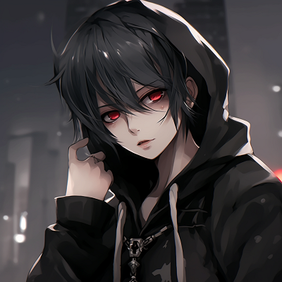 Image For Post Mysterious Goth Anime Boy - goth pfp for anime boys