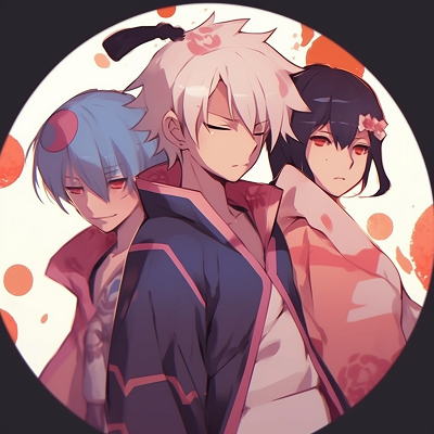 Image For Post | Naruto, Sasuke, and Sakura depicted in their signature attire, vibrant colors and sharp lines. anime 3 matching pfp for mixed gender - [Anime 3 Matching Pfp Top Picks](https://hero.page/pfp/anime-3-matching-pfp-top-picks)