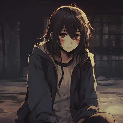 Image For Post Anime Teen in Despair - unique depressed anime pfp compilations