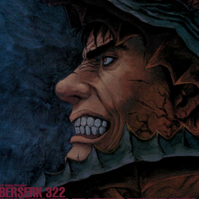 Image For Post | Aesthetic anime & manga PFP for discord, Berserk, Booming Art - 322, Page 6, Chapter 322. 1:1 square ratio. Aesthetic pfps dark, color & black and white. - [Anime Manga PFPs Berserk, Chapters 292](https://hero.page/pfp/anime-manga-pfps-berserk-chapters-292-341-aesthetic-pfps)