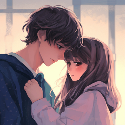 Image For Post | A young love anime couple PFP, soft shading and vibrant colors. adorable couple anime pfp - [Couple Anime PFP Themes](https://hero.page/pfp/couple-anime-pfp-themes)