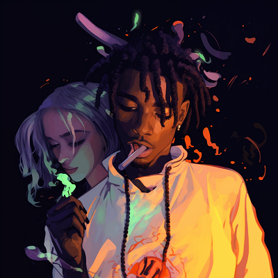Image For Post | Playboi Carti stylized in anime form with metallic hues and sharp lines. playboi carti aesthetic anime pfp - [Playboi Carti PFP Anime Art Collection](https://hero.page/pfp/playboi-carti-pfp-anime-art-collection)
