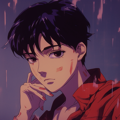 Image For Post | Close-up of Shinji's face, representing the raw emotion of the 90s animation 90s anime pfp boy aesthetic - [90s anime pfp universe](https://hero.page/pfp/90s-anime-pfp-universe)