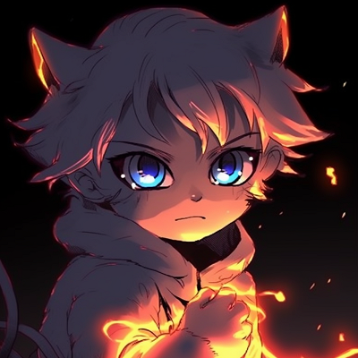 Image For Post | Glowing profile of a kitten in neon lights, drawn with strong, bold linework and enhanced details. absolutely cute glowing anime pfp collection - [Glowing Anime PFP Central](https://hero.page/pfp/glowing-anime-pfp-central)