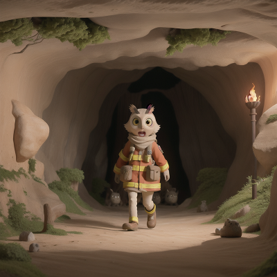 Image For Post Anime, cave, museum, owl, zebra, firefighter, HD, 4K, AI Generated Art