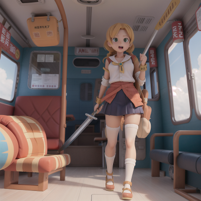 Image For Post Anime, bus, joy, helicopter, sword, mummies, HD, 4K, AI Generated Art