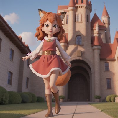 Image For Post Anime, castle, fox, museum, suspicion, musician, HD, 4K, AI Generated Art